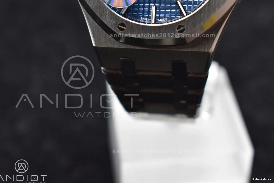 SS Best Oak 445 Edition Bracelet 1:1 A4302 APSF Clone SS Blue Super Lightweight 15500 Dial 41mm Textured Royal on 0116